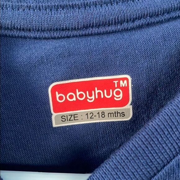 🎄NWT Cozy Blue and Red Pajama Set Plaid Pants 12-18months baby Christmas PJs - Picture 4 of 8